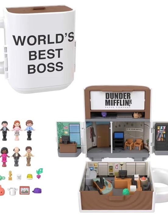 Other - Polly Pocket Collector The Office Miniature Playset with World's Best Boss Mug